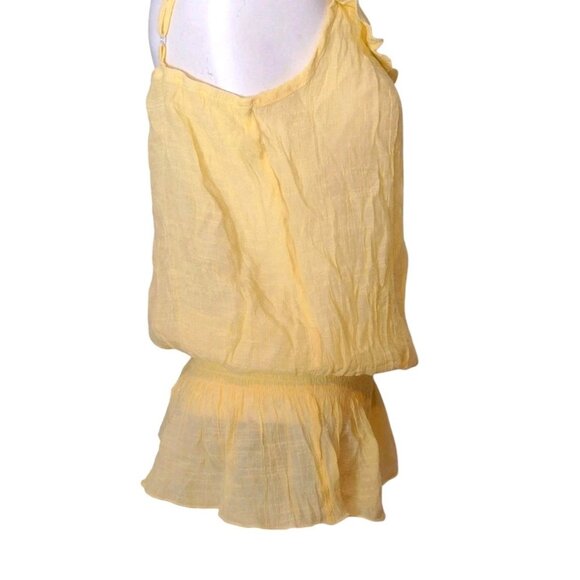 IZ Byer Y2K Gauze Blouson Tank Top Size L Crotchet Lightweight Cottage Fairy - Picture 3 of 8